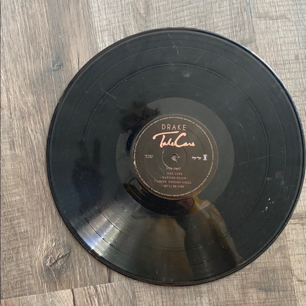 Drake take care record vinyl (idk if it works?)